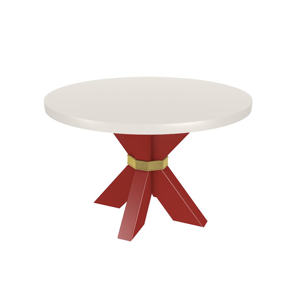 Designer X Base Round Dining Table | High-End Furniture – oomph